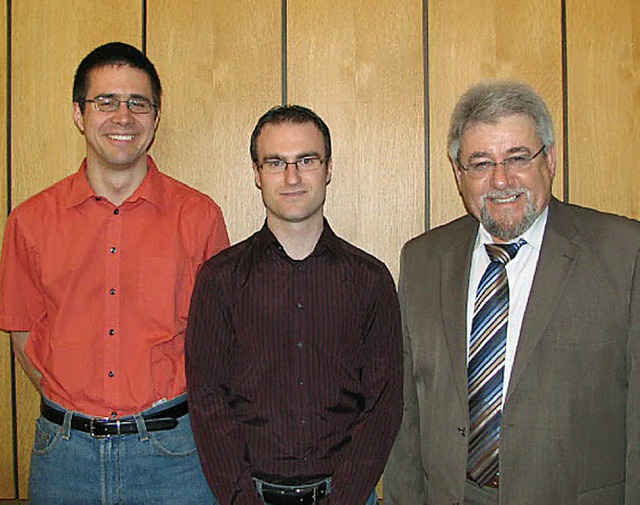Alexander Meyer (links) wurde vom Verb... Verbandsrechner ist Benedikt Merkel.   | Foto: Bode