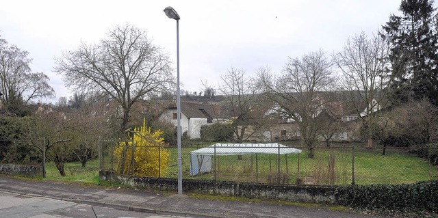 Zwei Mehrfamilienhuser sollen auf die...er Mllheimer Gartenstrae entstehen.   | Foto: Volker Mnch