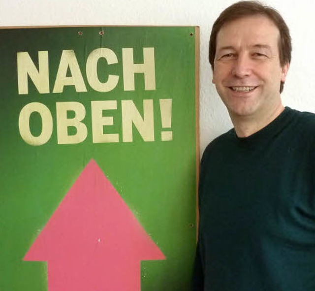 Die Richtung ist klar: Thomas Marwein will in den Landtag.   | Foto: Seller