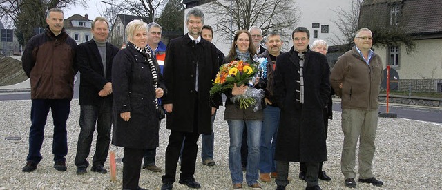 Neuer Kreisel Talstrae in Wehr ist erffnet  | Foto: Krug