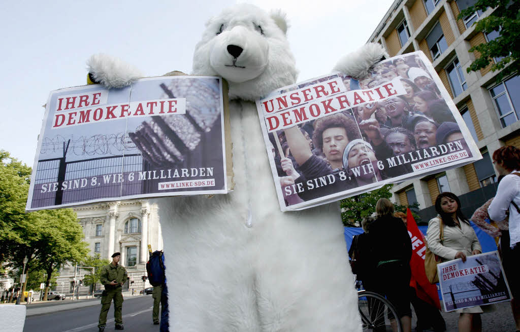 Die linke Szene mal wieder – Knut wird fr den Protest gegen den G8-Gipfel instrumentalisiert