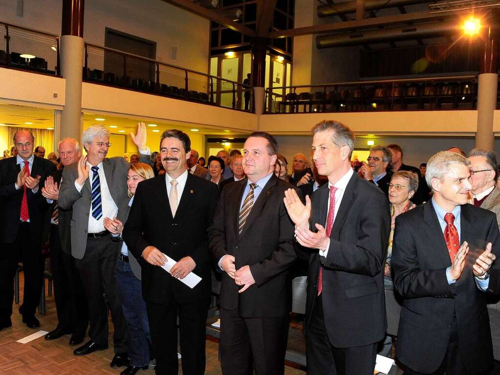 Wahlkampfauftritt der CDU mit Ministerprsident Stefan Mappus im Brgerhaus Zhringen