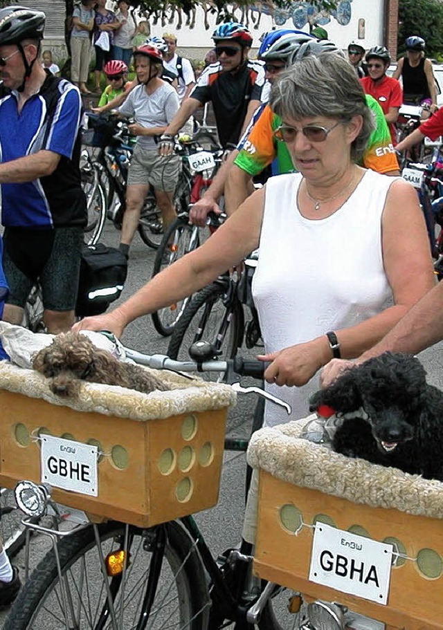 Radfahrern und Hundebesitzer: Das muss...atz sein. Ist es aber trotzdem hufig.  | Foto: Petra Littner