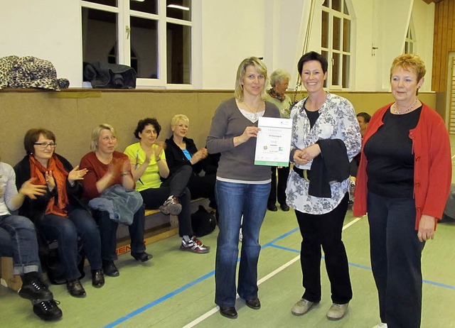 Den Pluspunkt Gesundheit, der dem TV G... Turnvereins Grenzach, Ellen Pertler.   | Foto: Albert Greiner