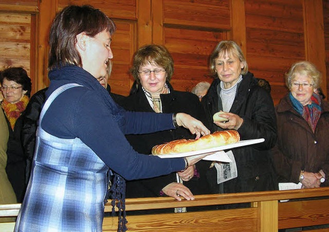 &#8222;Wie viele Brote habt ihr?&#8220...r Christuskirche ein zentrales Thema.   | Foto: Christiane Sahli