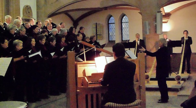 Chorgesang und Alphornklang  gab es in...nzert der Chorgemeinschaft Vgisheim.   | Foto: Bianca Flier