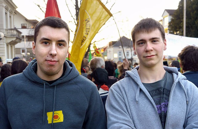 Patrik Matthes (links) und Philip Roth...wache:  Fukushima hat viel verndert.   | Foto: Lukas Michahelles