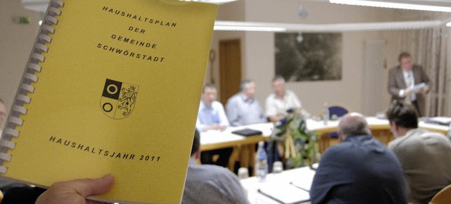 Der Schwrstdter Gemeinderat stimmte ber den Haushaltsplan 2011 ab.   | Foto: Ralf H. Dorweiler