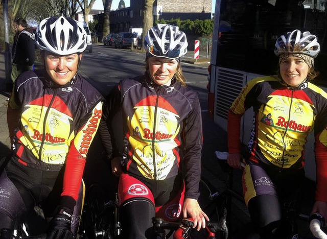 Konnten mit ihrem Auftritt beim  Rad-K...Heiny, Luise Beck und Katrin  Hammes.   | Foto: privat