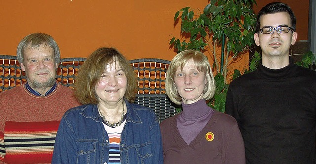 Der verstrkte Vorstand des Grnen-Ort...ohmann, Ruth Cremer-Ricken und Jan Gb  | Foto: Peter Gerigk