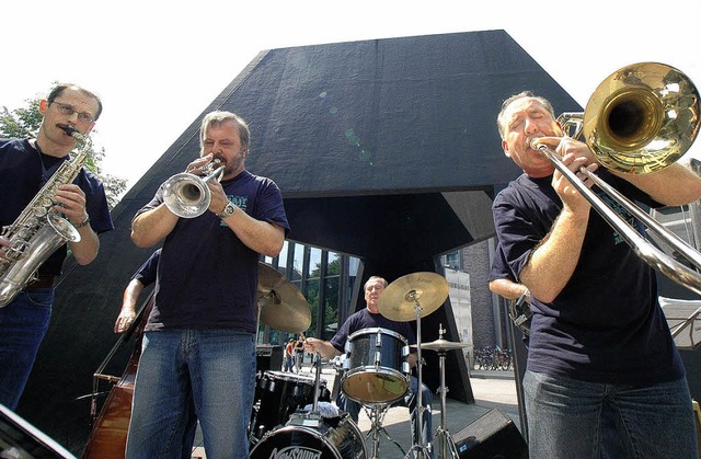 Die Jailhouse Jazzmen spielen heuer  b... der neuen Bhne in der Grabenstrae.   | Foto: Barbara Ruda
