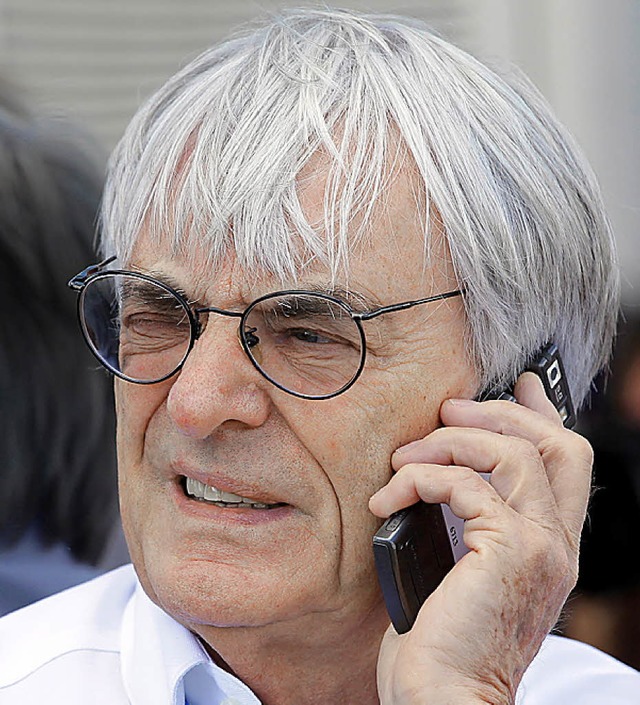 Ohne Bernie Ecclestone  luft  in der Formel 1 gar nichts.   | Foto: afp/dpa