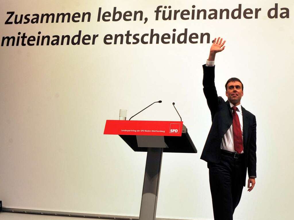 Am 16. Oktober 2010 wird Nils Schmid als Spitzenkandidat fr die Landtagswahl nominiert.