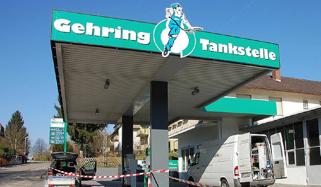 Heute geht die Gehring-Tankstelle an der Kanderner Bahnhofstrae in Betrieb.   | Foto: Frey