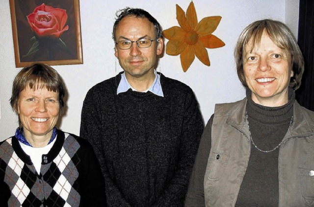 Kirstin Tschan (links), Gerhard Bronne...en fr die &#8222;Mobile Baar&#8220;.   | Foto: Dorer