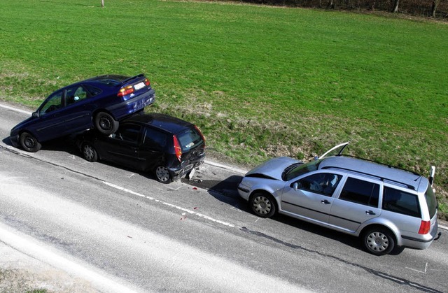 Szene nach dem Unfall in Inzlingen.   | Foto: BZ