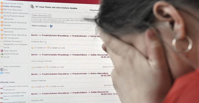 Die Webseite war Platz fr Anfeindungen und Online-Mobbing.  | Foto: dpa