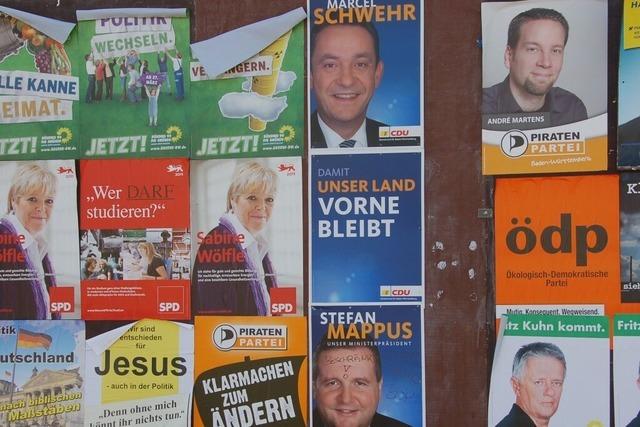 Endspurt im Wahlkampf: Mappus und Schmid erklren sich