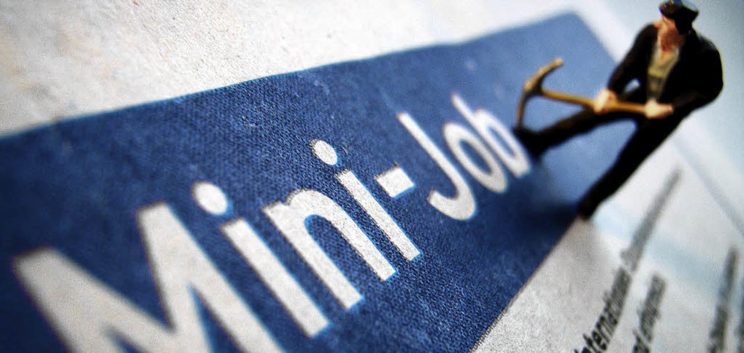 Minijobs haben in Deutschland innerhal...lf Jahren um 136 Prozent zugenommen.   | Foto: dpa