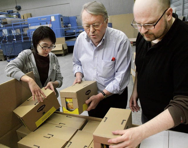 Izumi Shibata-Wagner, Winfried Wirth u...n fr notleidende Menschen in  Japan.   | Foto: Patrik Mller