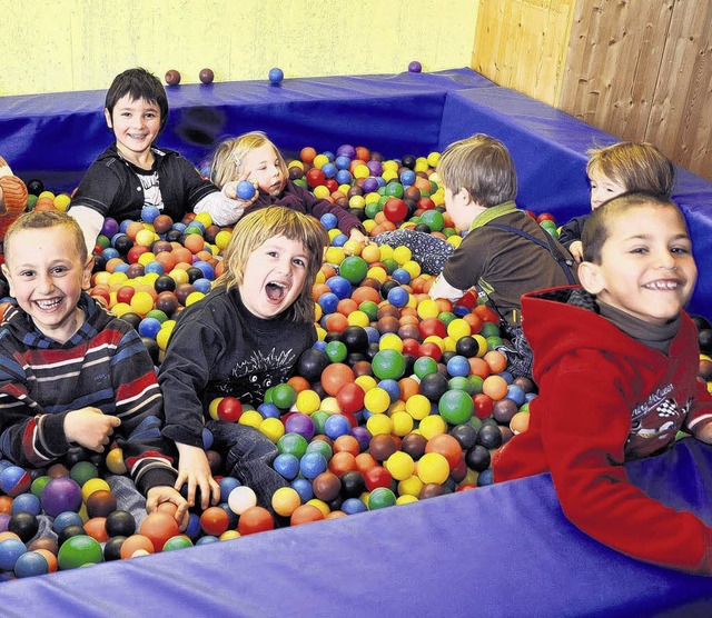 Die Kindergartenkinder haben Spa beim Spielen   | Foto: archiv