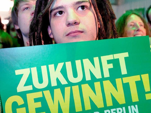 Die Grnen blicken optimistisch in die Zukunft.  | Foto: dpa