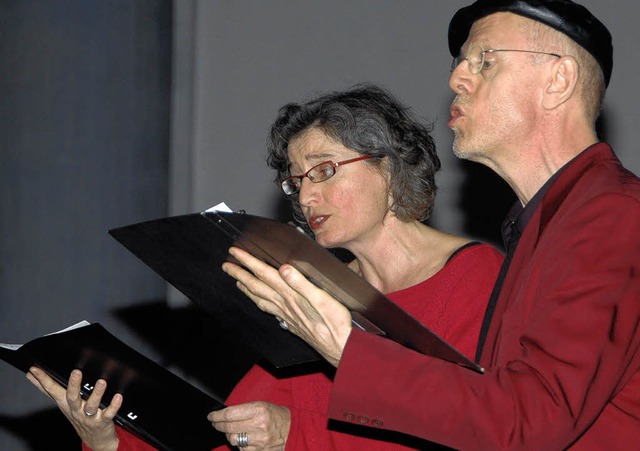 Im Duett: Sigrid Fuchs und Joseph Robrecht   | Foto: Ounas-Krusel
