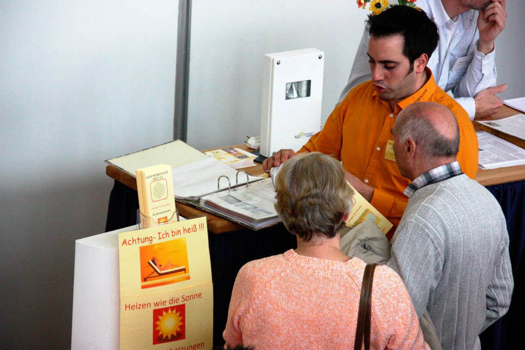 Zahlreiche Besucher informierten sich bei der diesjhrigen Frhjahrsmesse der Bautechnologie Breisach in der Breisgauhalle.