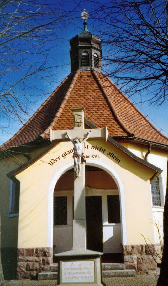 Die Soldatenkapelle, die dem neuen Baugebiet  den Namen gibt.   | Foto: Wolfgang Grosholz