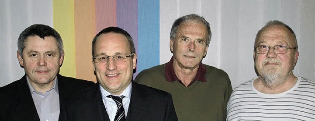 Der neue Vorstand (von links): Martin ... Klaus Peter Schmidt und Dieter Hundt   | Foto: Paul Schleer