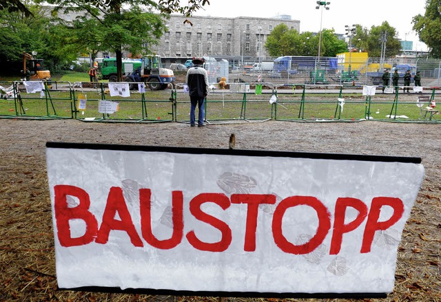 Was die Stuttgart-21-Gegner fordern, h...hn veranlasst &#8211; einen Baustopp.   | Foto: dpa