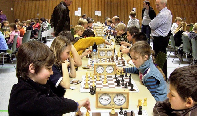 Hochbetrieb beim Jugendturnier des Schachklubs Endingen.   | Foto: Privat