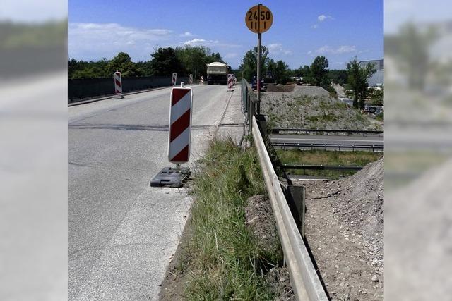 Griheimer Brcke wird demontiert - Vollsperrung der A 5