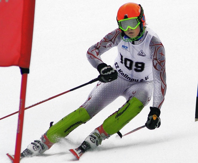 Lief im Slalom auf Platz drei: Julian Braxmeier vom SC Todtnau   | Foto: Herzog