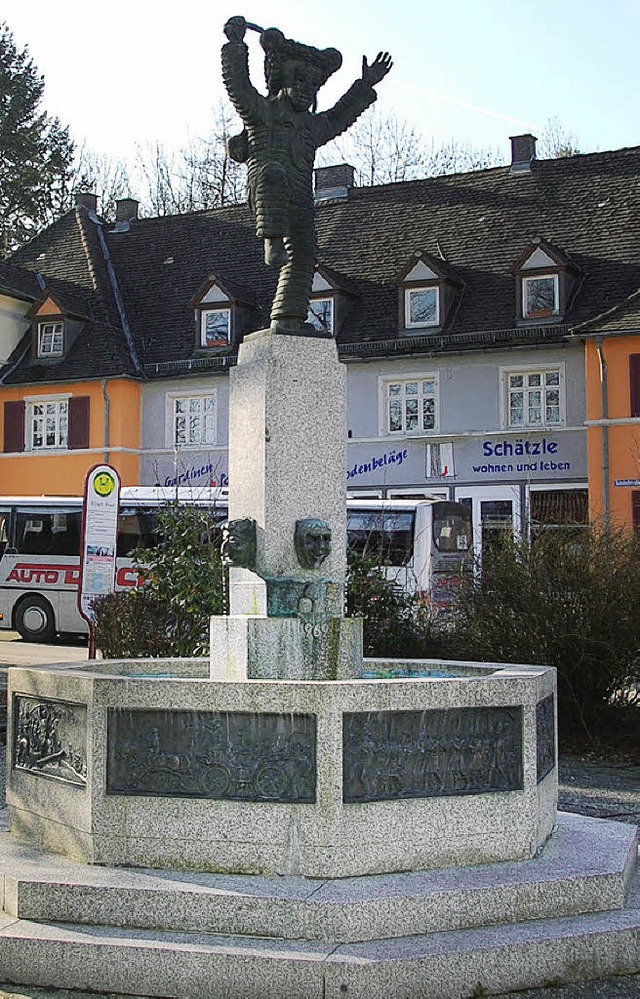 1969 wurde der Schuttigbrunnen beim da... er nun bald eine neue Heimat finden.   | Foto: Bernd Fackler