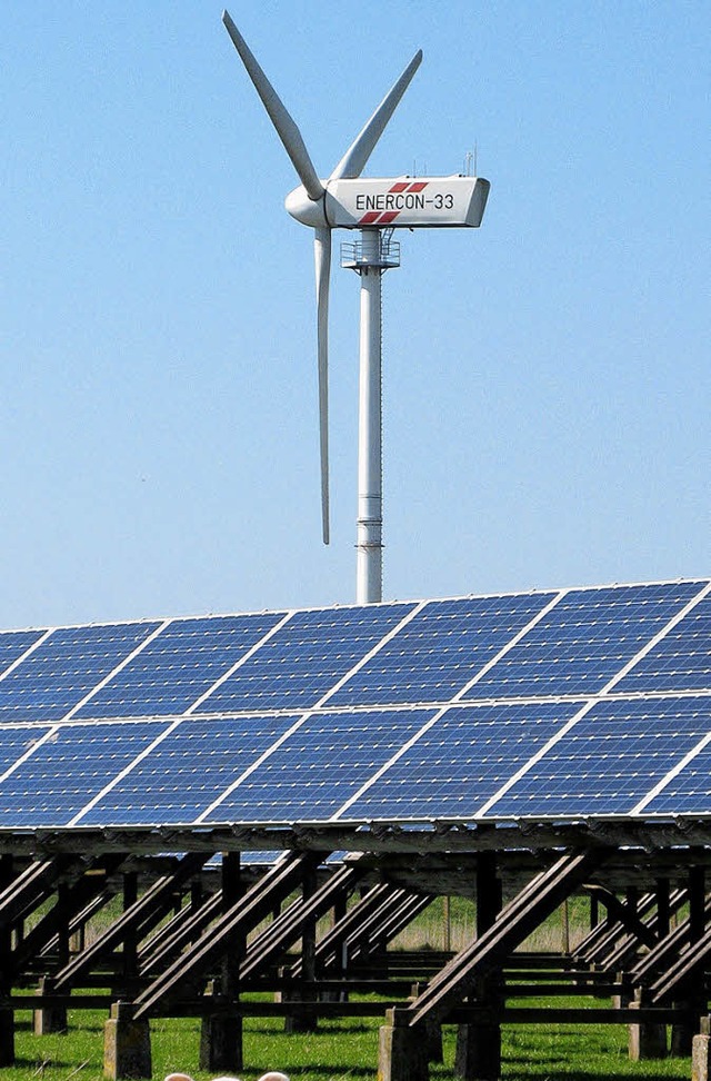 Wind und Solar: Die Stadt hat sich fr diese Energiepolitik lngst entschieden.   | Foto: DPA