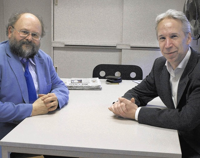 Gerhard Brand (rechts) und Josef Klein vom VBE   | Foto: wieland