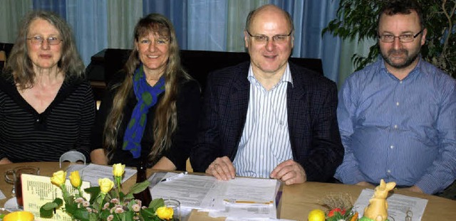 Der Vorstand des &#8222;Vereins fr Me...lauser und Markus Steiger.              | Foto: Paul Schleer