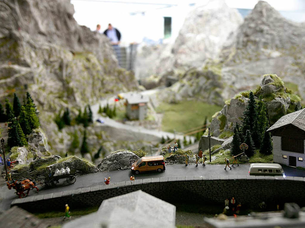 Abschnitt „Schweiz“ im Miniatur Wunderland.