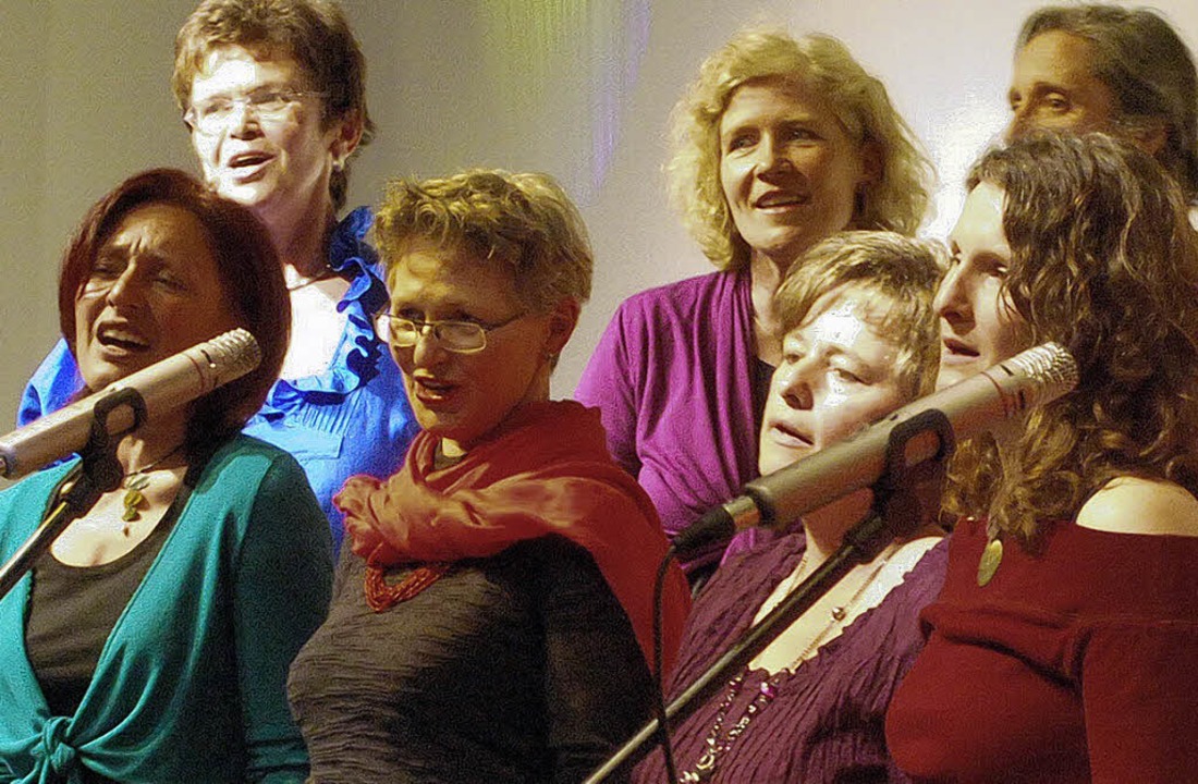Mit einem abwechslungsreichen Konzert ...hor Miss-Tones fr beste Unterhaltung.  | Foto: benjamin bohn