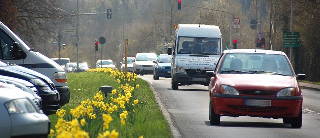 Die Wiesentalstrae und die B317 als F...sind der Lrracher Unfallschwerpunkt.   | Foto: Nikolaus Trenz