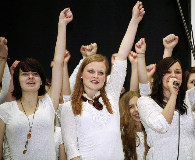 Mit von der Partie beim Frhlingskonze...ie starke Gesangstruppe der Heimschule  | Foto: Sandra Decoux-Kone