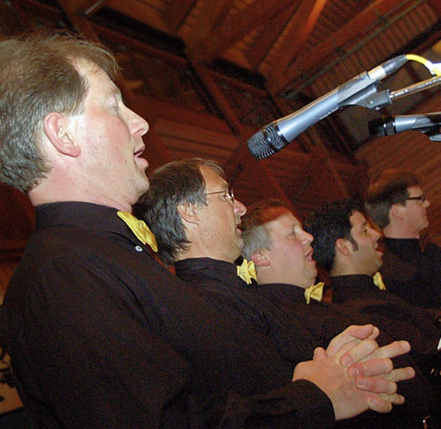 Die Kollegian Harmonists knnen sich hren lassen.   | Foto: kbl