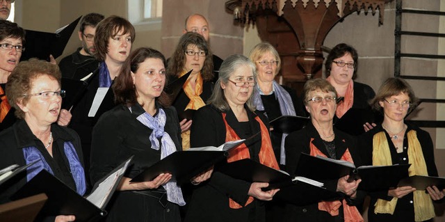 Der Singkreis Schmieheim gestaltete in der Markuskirche eine Abendmusik.   | Foto: Sandra  Decoux-Kone