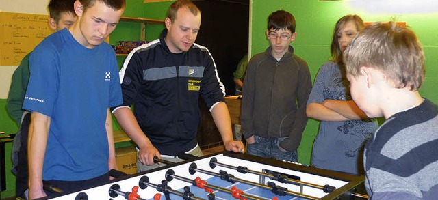 Volle Konzentration beim Spiel mit Frank Brauns (Mitte)   | Foto: Privat