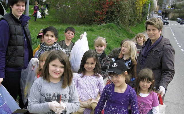 Alle Hnde voll zu tun hatten schon di...der Hans-Thoma-Schule in Haltingen.     | Foto: PRIVAT