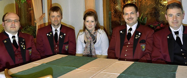 Ein gutes Vorstandsteam (von links): S...Stadtmusik Todtnau, Thomas Hierholzer.  | Foto: Karin Maier