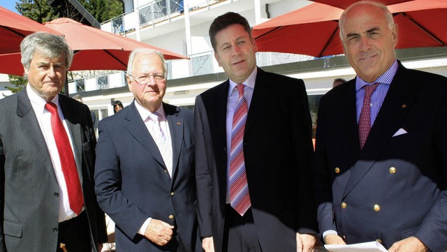 Mit einem Empfang im Sporthotel &#8222...t und BSB-Prsident Gundolf Fleischer.  | Foto: maurer