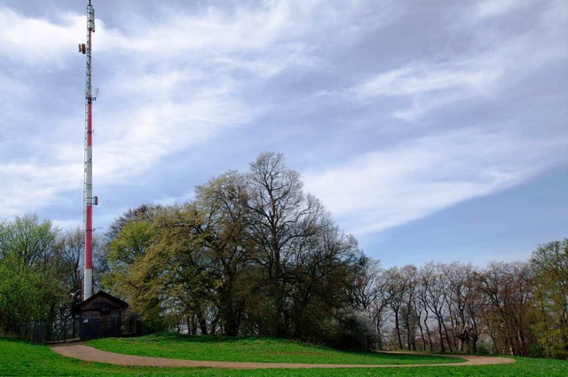 Das Gipfelplateau des Schnbergs eigne...es SWR (links) baulich schon genutzt.   | Foto: Silvia Faller