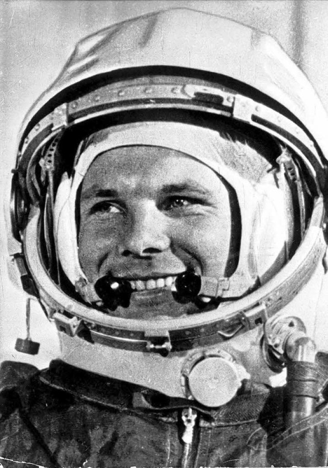 Bei allem Ruhm ein sehr bescheidener M...Juri Gagarin, der erste Weltraumfahrer  | Foto: dapd/dpa